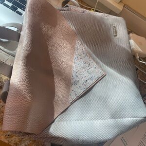 Stylish Beige and Peach Tone Women's Backpack (hand made in Greece)